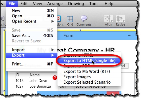 html-export