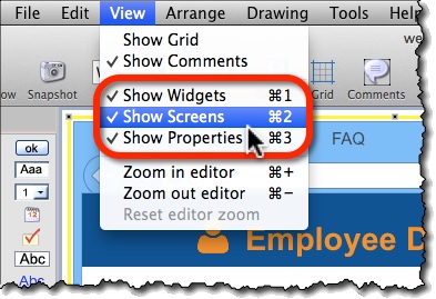 Shortcuts to toggle editor panels