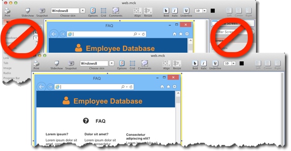 Toggle editor panels