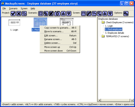 Create wireframe of your application with screen sketches.