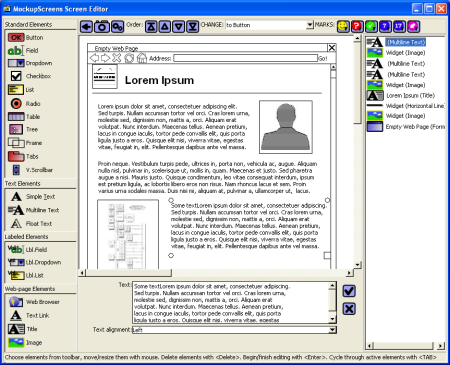 Make prototypes of web pages and web applications.