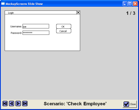 Present your screen prototypes via slideshow and engineer requirements interactively with the customer.